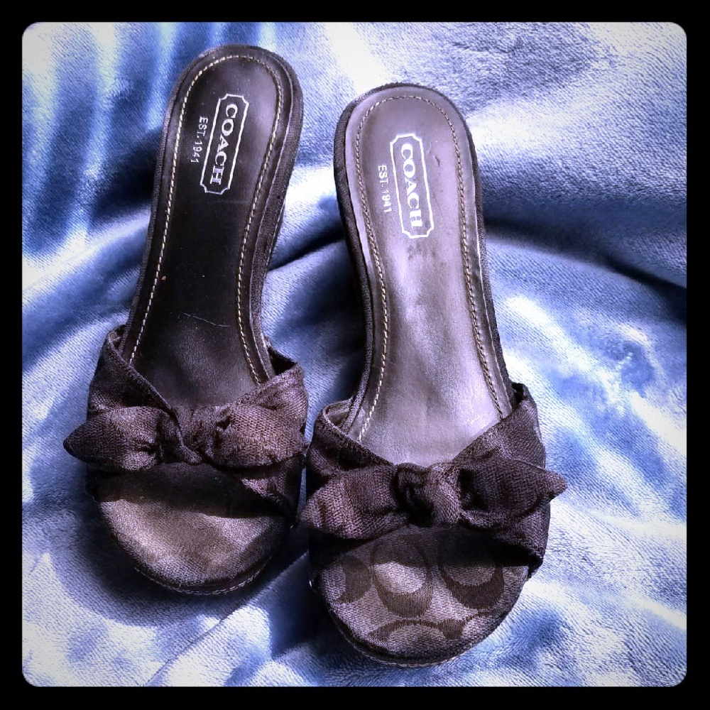 Coach Black Women's Slide Sandals